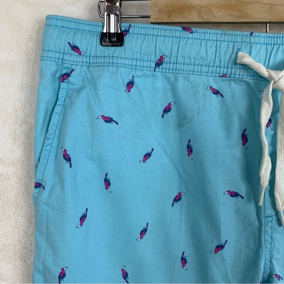 George Men’s Jogger Shorts Solid Light Blue with Birds Prints Size L (36-38) NWT - Picture 2 of 13